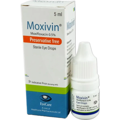 Moxivin 0.5 Percent Ophthalmic Solution 5ml Drop image