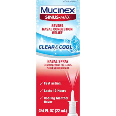 Mucinex Severe Nasal Congestion Relief Clear and Cool Nasal Spray 22 ml -523401014 image