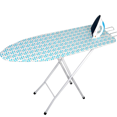 MultiColor Foldable and Adjustable Iron Table (18X42 inch) - with Sturdy Iron Rest for Home Laundry image