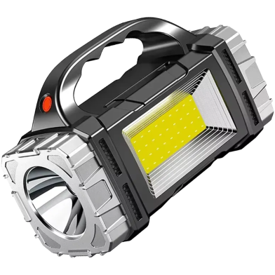 Multi-Functional Solar LED Flashlight – 25W, USB-C Rechargeable, IP44 Waterproof, Camping Spotlight image