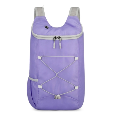 16L Foldable Hiking Backpack – Lightweight Packable Water-Repellent Daypack, Ultralight Collapsible Rucksack for Travel, Gym and Outdoor Sports (Purple) image