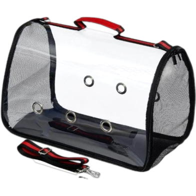 Multi Ventilation Super Premium Pet Cat Puppy Carrier Box with Top Steel Cage (Air Transport Box, Travel, Hospital, Disaster Prevention) - (30 x 49 x 32 cm) image