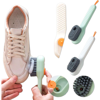 Multifunction Long Handle Liquid Shoe Brush cleaning Brush for Clothes Shoe Clothing washing Household Cleaning tools image