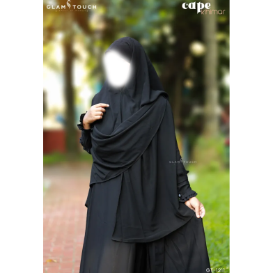 Glam Touch Multiuse Ready Cape Khimar Hijab image