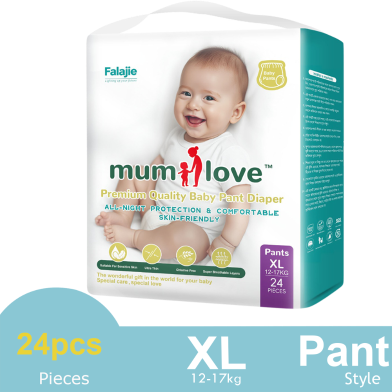 Mumlove Diapers (Pant) Xl 24 Pcs 12-17Kg image