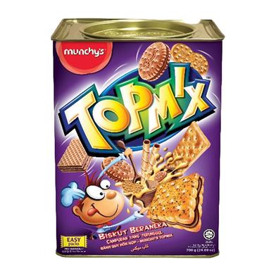 Munchys Topmix Biscuits Tin 700gm image