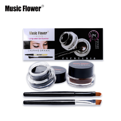 Music Flower Eyeliner Gel Black And Brown 2in1 image