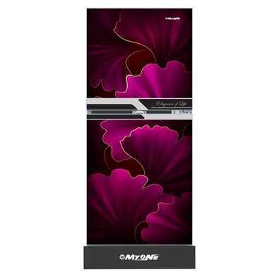 MYONE MY-1F5G Refrigerator - 165 Liter - Pink Glow Black image