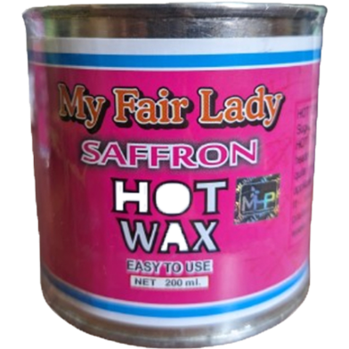 My Fair Lady Saffron Hot/ Cold Wax Easy To Use 200ml Body Hair Removal with 80 pcs WAX Paper image