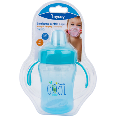 Mycey Non-Spill Sippy Cup with Handle - 240 ml image