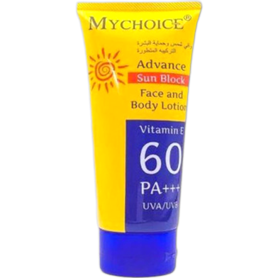 Mychoice Advance Face And Body Lotion Sunscreen SPF60 150ml image