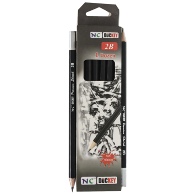 Ncdukey 2B Black Lead Pencils 12 Pcs image