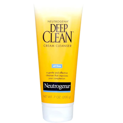 NEUTROGENA Deep Clean Cream Cleanser 200 ml with Beta Hydroxy Acid to Remove Dirt, Oil image
