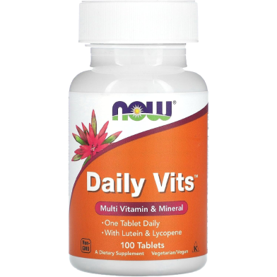 NOW Daily Vits Multivitamin and Mineral Supplement 100 Tablets image