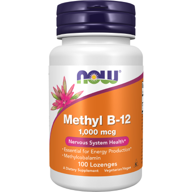 NOW Foods B-12 Methyl 1,000 mcg 100 Lozenges -520666592 image