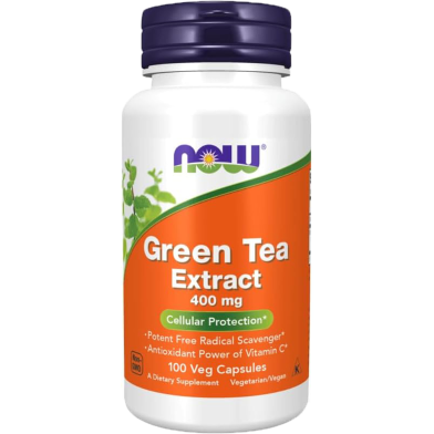 NOW Green Tea Extract 400 mg 90 Veg Capsules -524749287 image