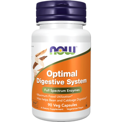NOW Optimal Digestive System Full Spectrum Enzymes 90 Veg Capsules image