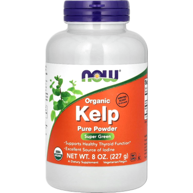 NOW Organic Kelp Pure Powder, 8oz-227gm image