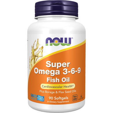 NOW Super Omega 3-6-9 - 120mg 90 Softgels image