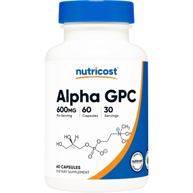 NUTRICOST Alpha GPC 600 mg 60 Vegetarian Capsules image