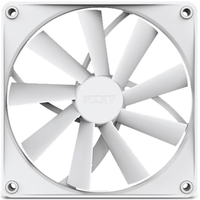 NZXT F140Q (RF-Q14SF-W1) 140mm Quiet Airflow Fan - White image