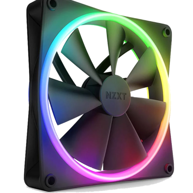 NZXT F140 RGB DUO 140mm RGB Casing Fan - Black image