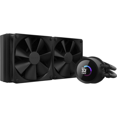 NZXT Kraken 240 – 240mm AiO Liquid Cooler W/ 1.54In Display and Radiator Fans (Black) image