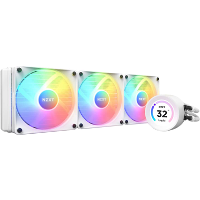 NZXT Kraken 360 RGB - 360mm AIO liquid cooler w/ 1.54in. Display, RGB Controller Hub Fans (White) image
