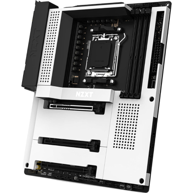 NZXT N7 B650E AM5 ATX Gaming Motherboard - White image
