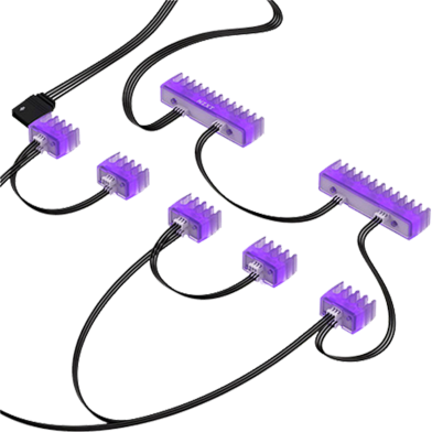 NZXT RGB Cable Comb (AH-2PCCA-01) Sleeved Power Cables image