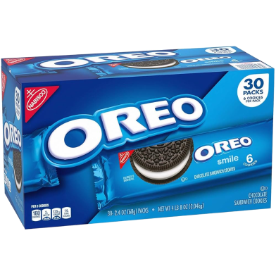 Nabisco Oreo Chocolate Sandwich Cookies 30 packs X 68 gm image