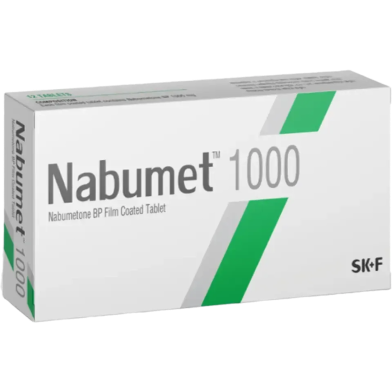 Nabumet 1000 mg Tablet 6's Strip image