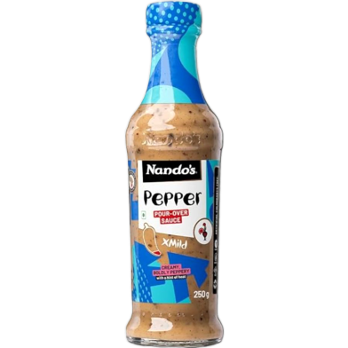 Nandos Pepper X Mild Pour-Over Sauce Glass Bottle 250 gm image