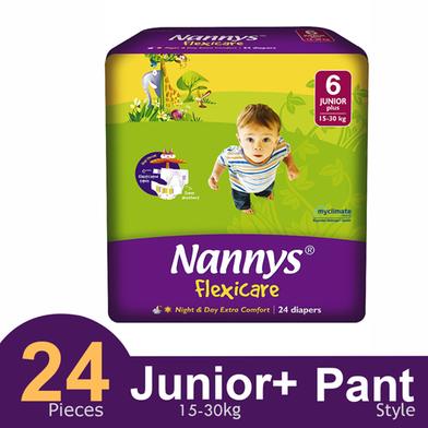Nannys Flaxicare Pant System Diaper Junior Plus (15-30 kg) (24 Pcs) image