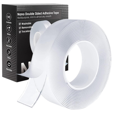 Nano Adhesive Tape, GXR Multipurpose Transparent No-Trace Removable Glue Tape image