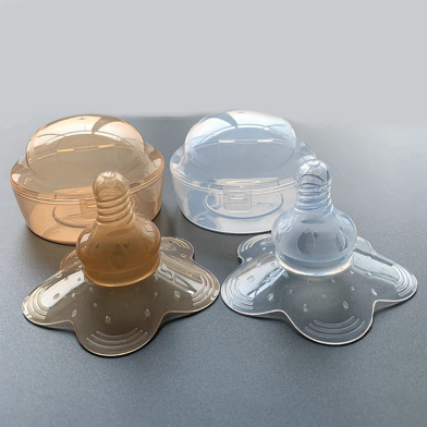 Nano Color Nipple Shield With Box BreastFeeding Nipple -1Pc image