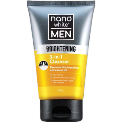 Nano White Men Brightening 3-in-1 Cleanser 100ml image