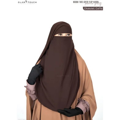 Glam Touch Naomi Two Layer Flap Niqab | image