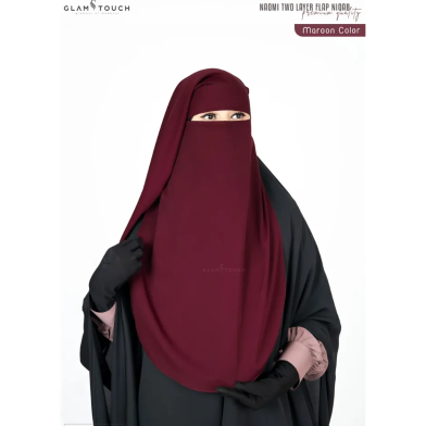 Glam Touch Naomi Two Layer Flap Niqab | image