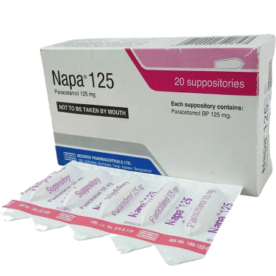 Napa 125 mg - 5's pack Suppository image