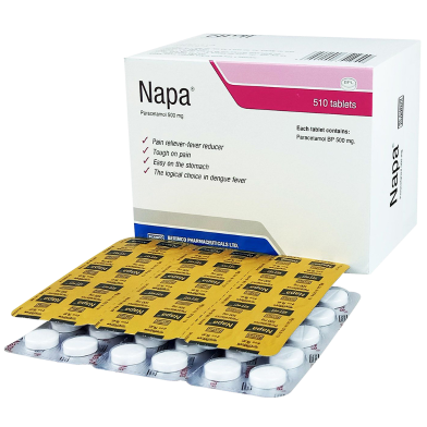 Napa 500 mg 10's Strip Tablet image