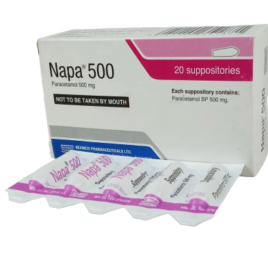 Napa 500 mg Suppository 5 Pcs image