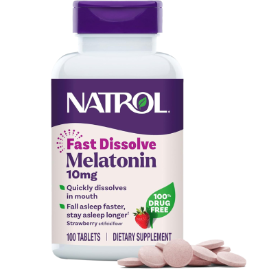 Natrol Fast Dissolve Melatonin 10mg Tablets 100Pcs image