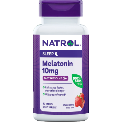 Natrol Melatonin Fast Dissolve 10mg 60 Tablets image