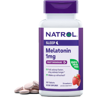 Natrol Melatonin Sleep Support Tablets 1mg 90 Tablets -424100074 image