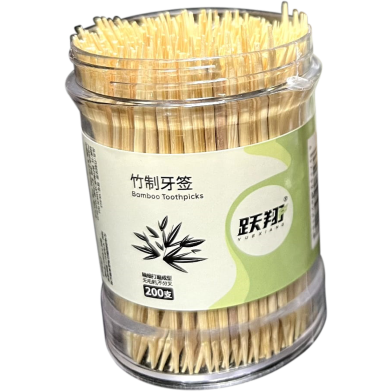 Natural Bamboo Toothpick Dental Floss Oral Care Accessories 1box image