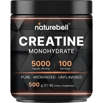 NatureBell Creatine Monohydrate Powder 5000mg 500 gm -523319245 image