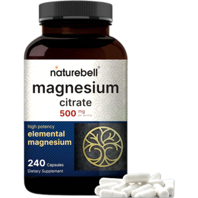 NatureBell Magnesium Citrate 500mg – 240 Capsule image