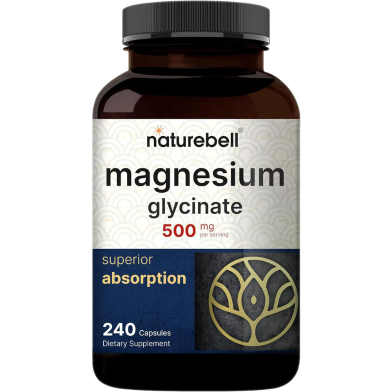 NatureBell Magnesium Glycinate 500mg – 240 Capsules -340377034 image