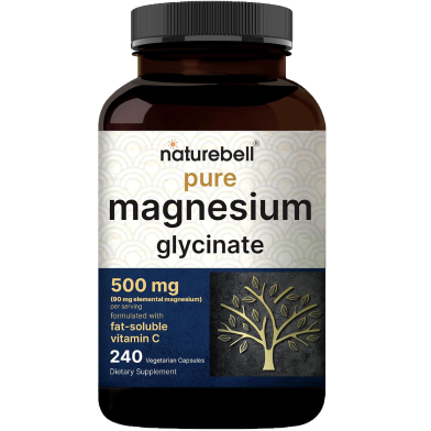 NatureBell Pure Magnesium Glycinate 500mg – 240 Capsules -340377034 image